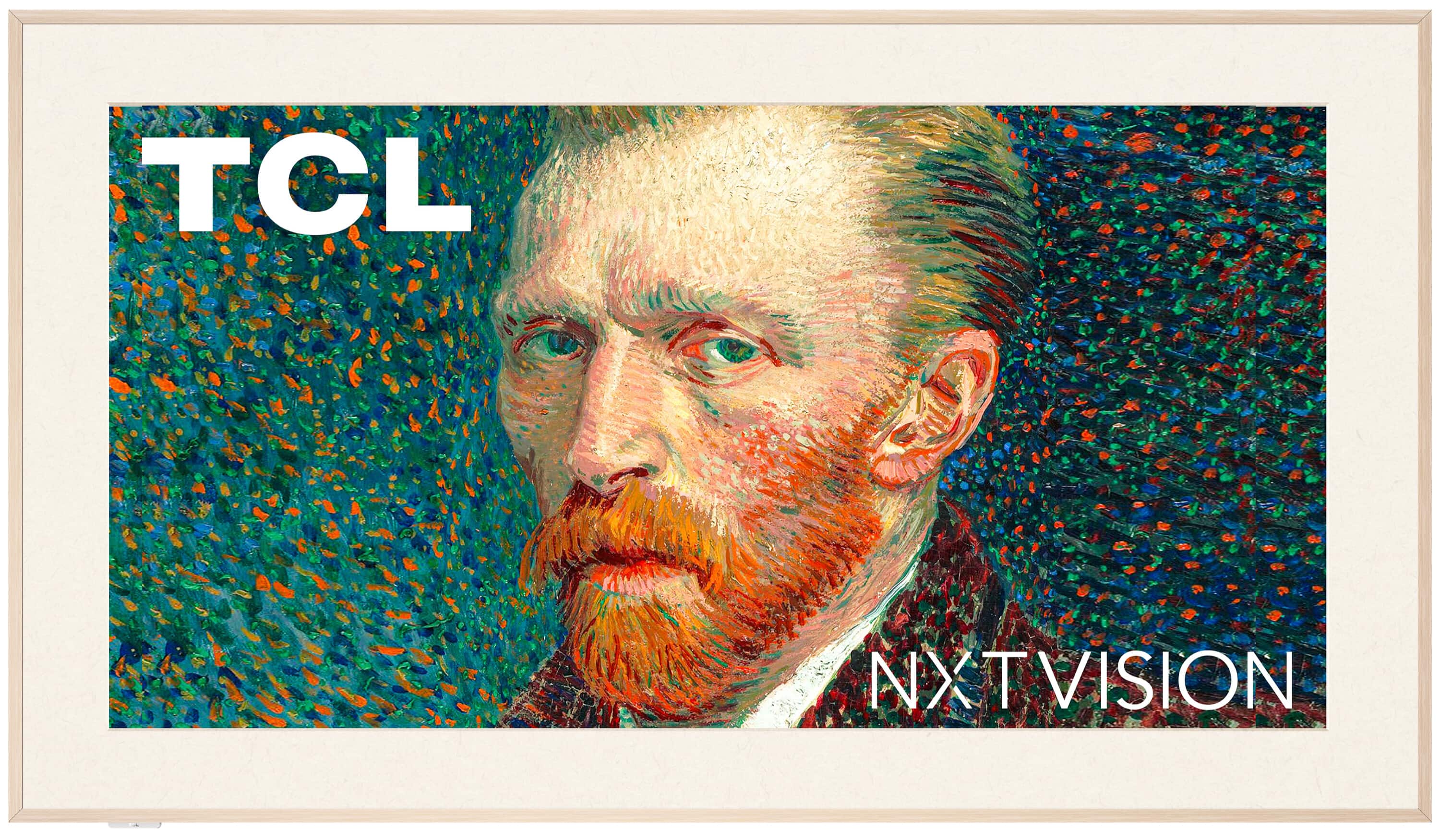 TCL - 65" Class A300W NXTVISION Series 4K QLED Lifestyle TV with Ultra Matte Screen and Flush Wall Mount (2024) - Front_Zoom