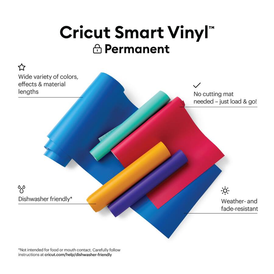 Cricut Smart Vinyl Permanent, 13 in x 5 ft (1) Red 2012055 - Best Buy