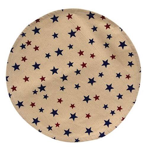 BreeBe - Americana Round Mat - Ivory