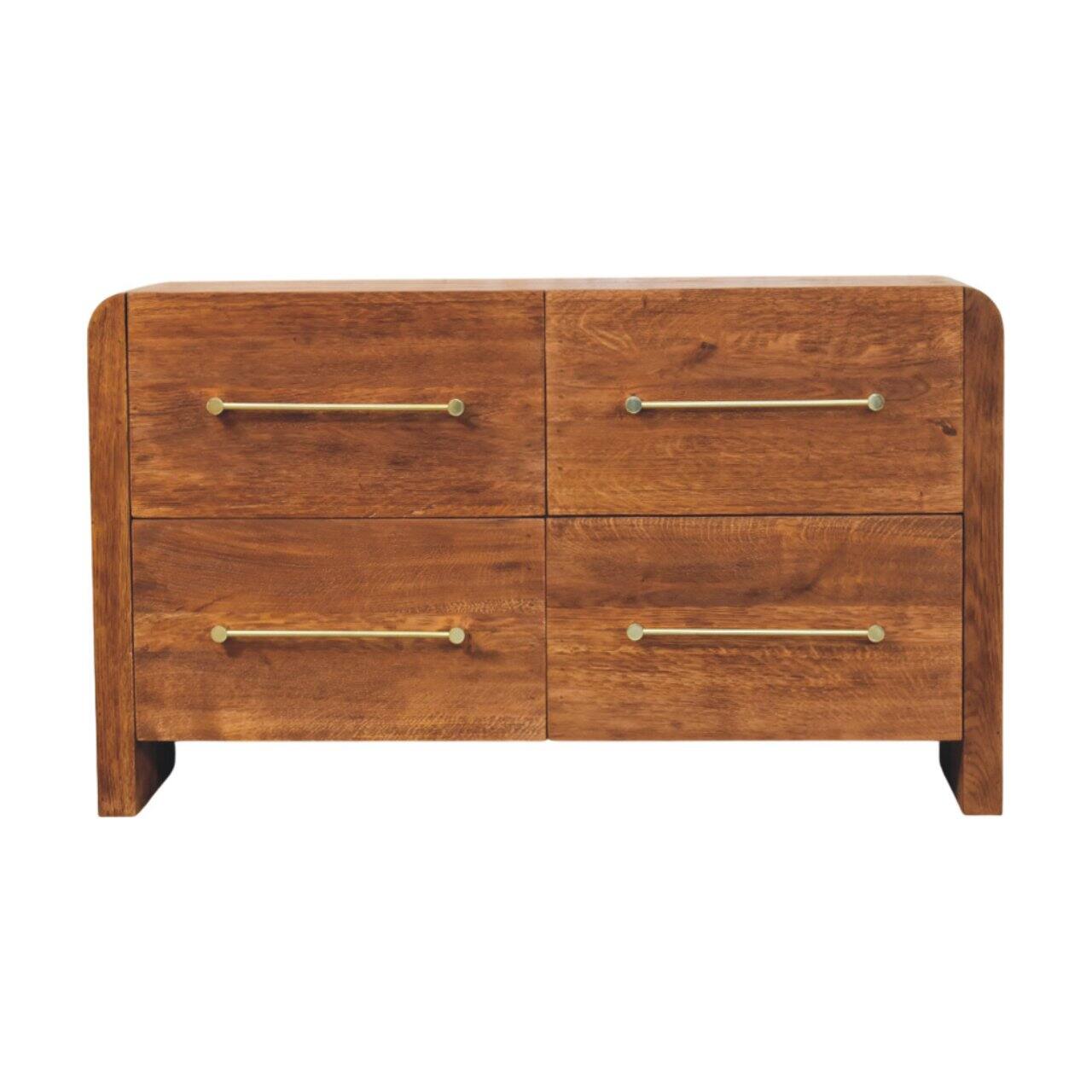 Front. Artisan Furniture - Artisan Furniture Solid Wood Oakline Four Drawer Chest, Brown - Brown.