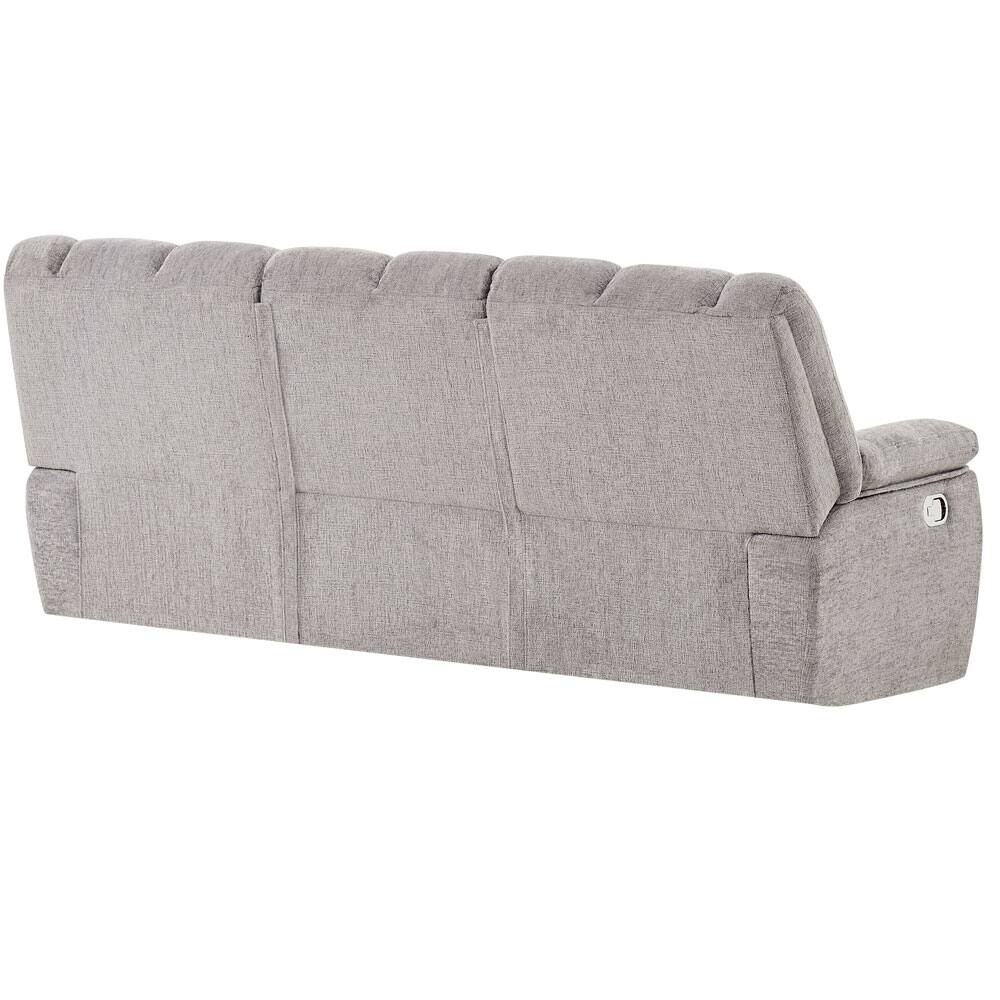 Left. Global Furniture USA - Britta Manual Reclining Sofa - Gray.