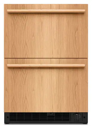 Front. KitchenAid - 4.2 Cu. Ft. Undercounter Double-Drawer Refrigerator/Freezer - Panel Ready.