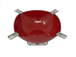 Prestige - Smokin Ash' Quadrangle Cigar Ashtray (Red) - Gloss Metallic Red Finish
