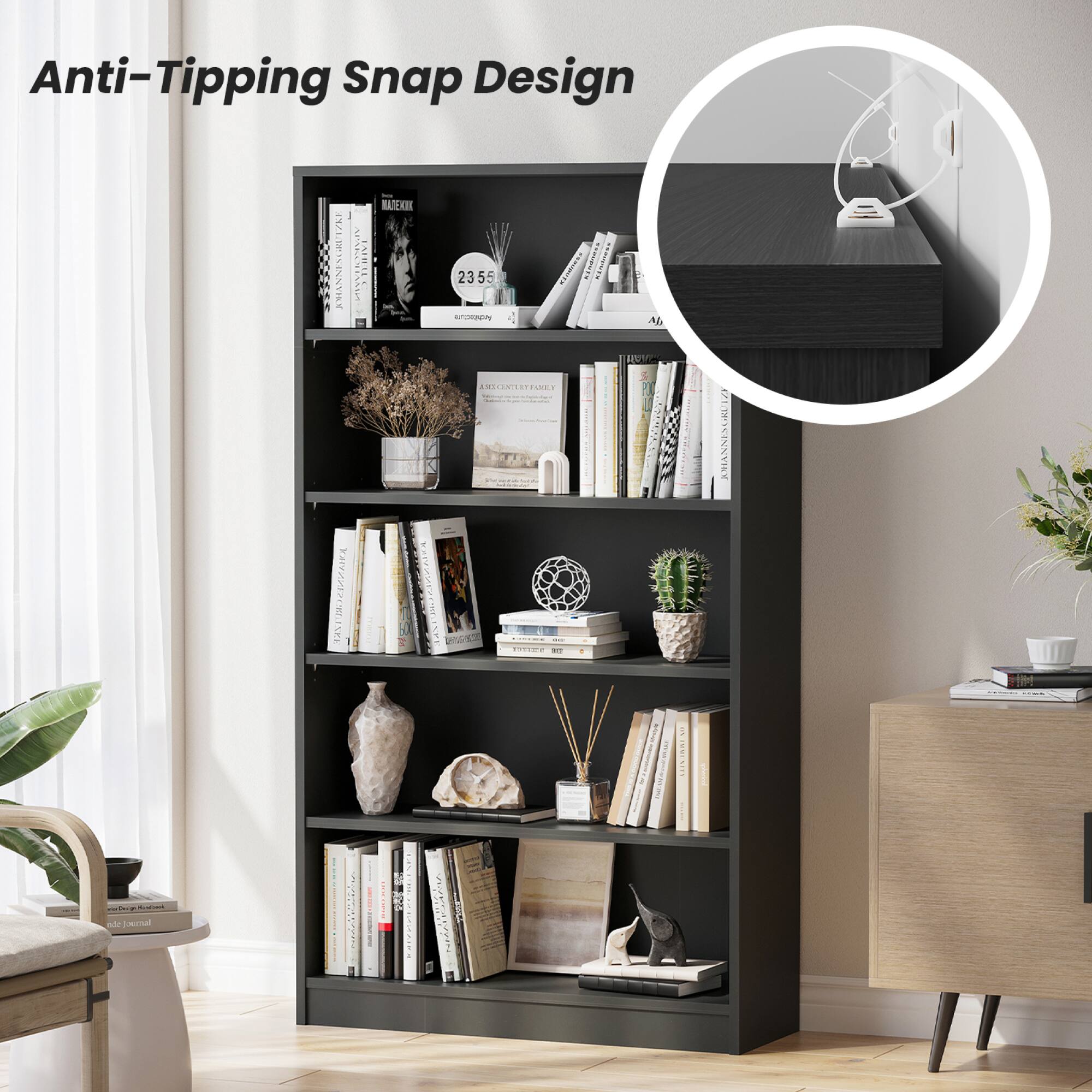 Anti-Tipping Snap Design