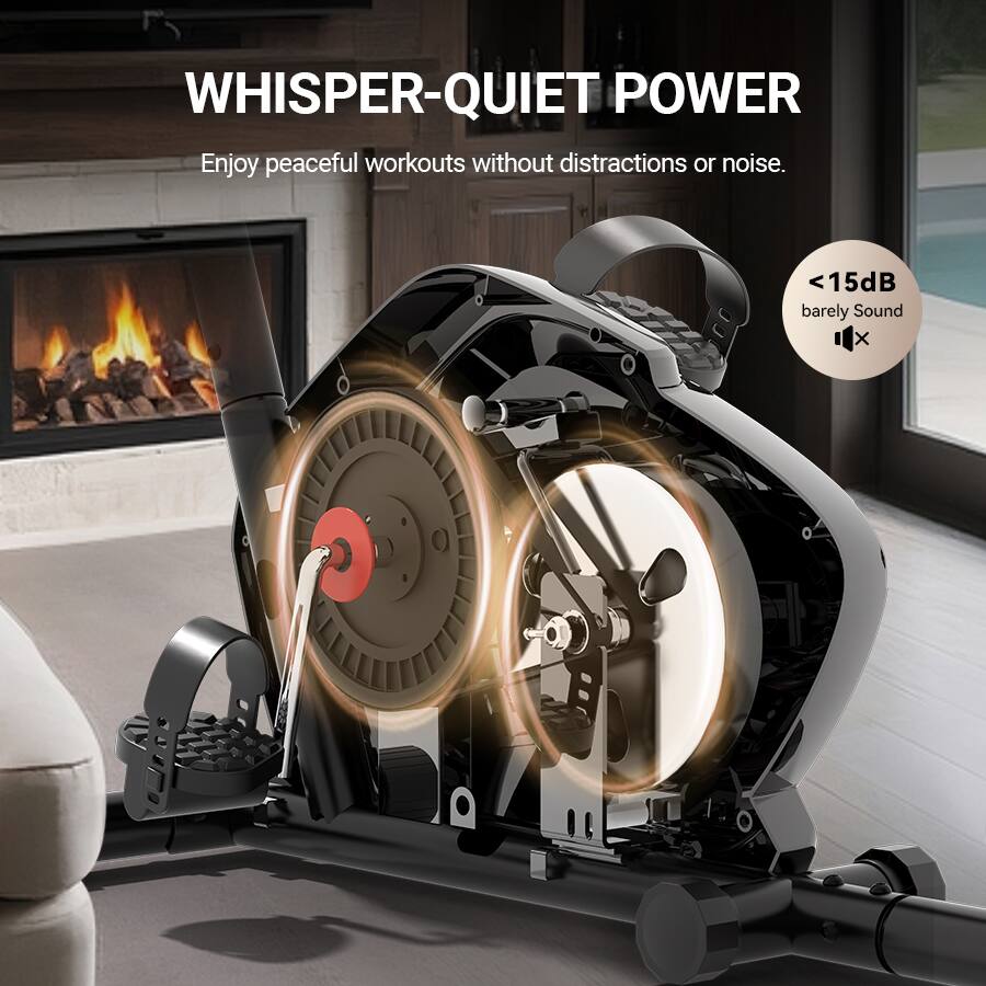 WHISPER-QUIET POWER  
Enjoy peaceful workouts without distractions or noise.  
<15dB barely Sound