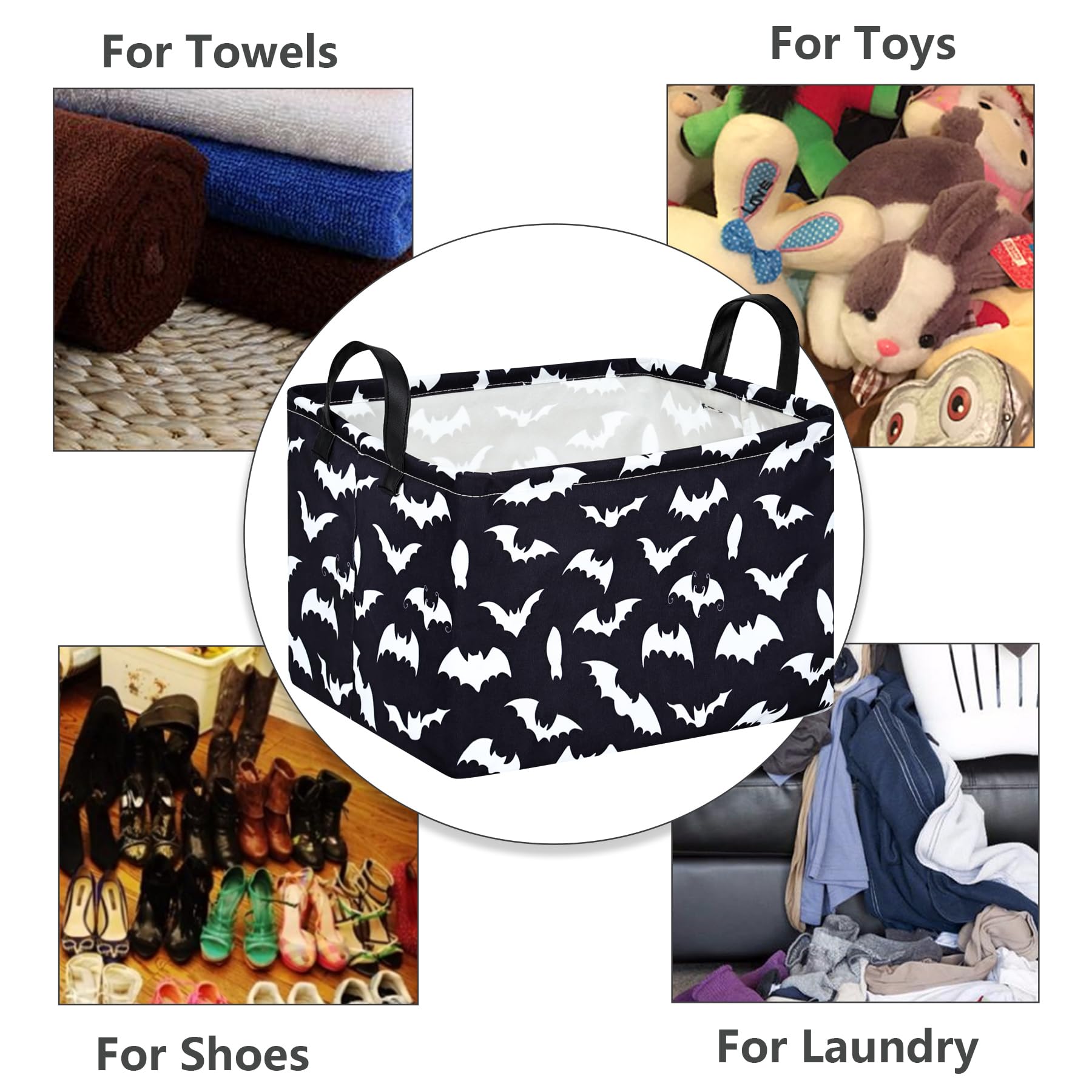 For Towels  
For Toys  
For Shoes  
For Laundry