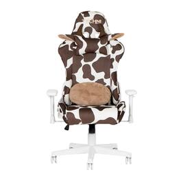 Forest'nSky - Sport COW Series Gaming Chair, Ergonomic Racing Style with Lumbar Support - Brown