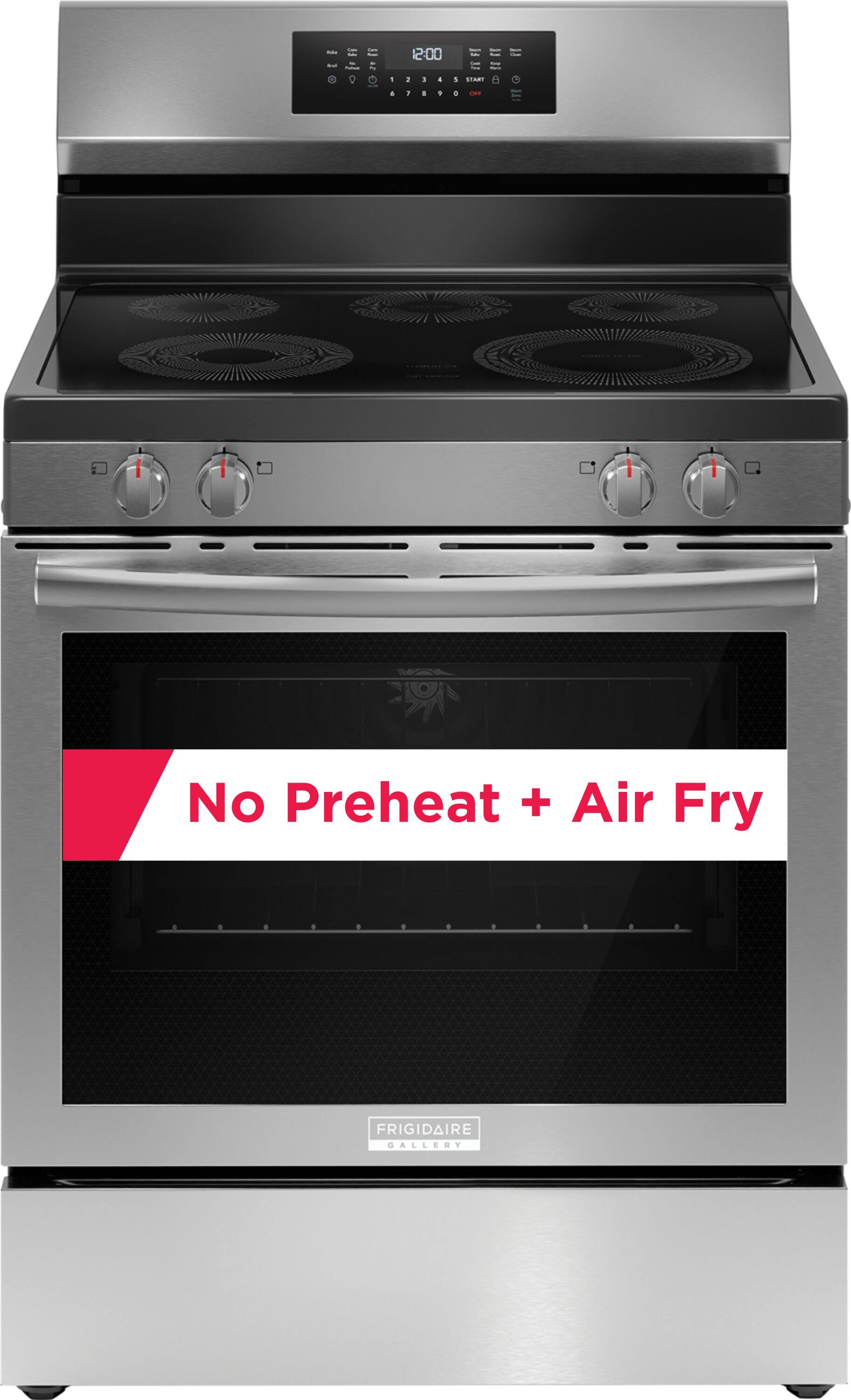 - - - 12:00 1 2 1 4 A START a , . 9 O - No Preheat + Air Fry FRIGIDAIRE GALLERY