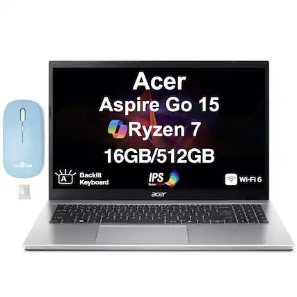 DOCK TORM A Acer Aspire Go 15 Ryzen 7 16GB/512GB Backlit IPS Wi-Fi 6 Keyboard SuperCLEAR acer