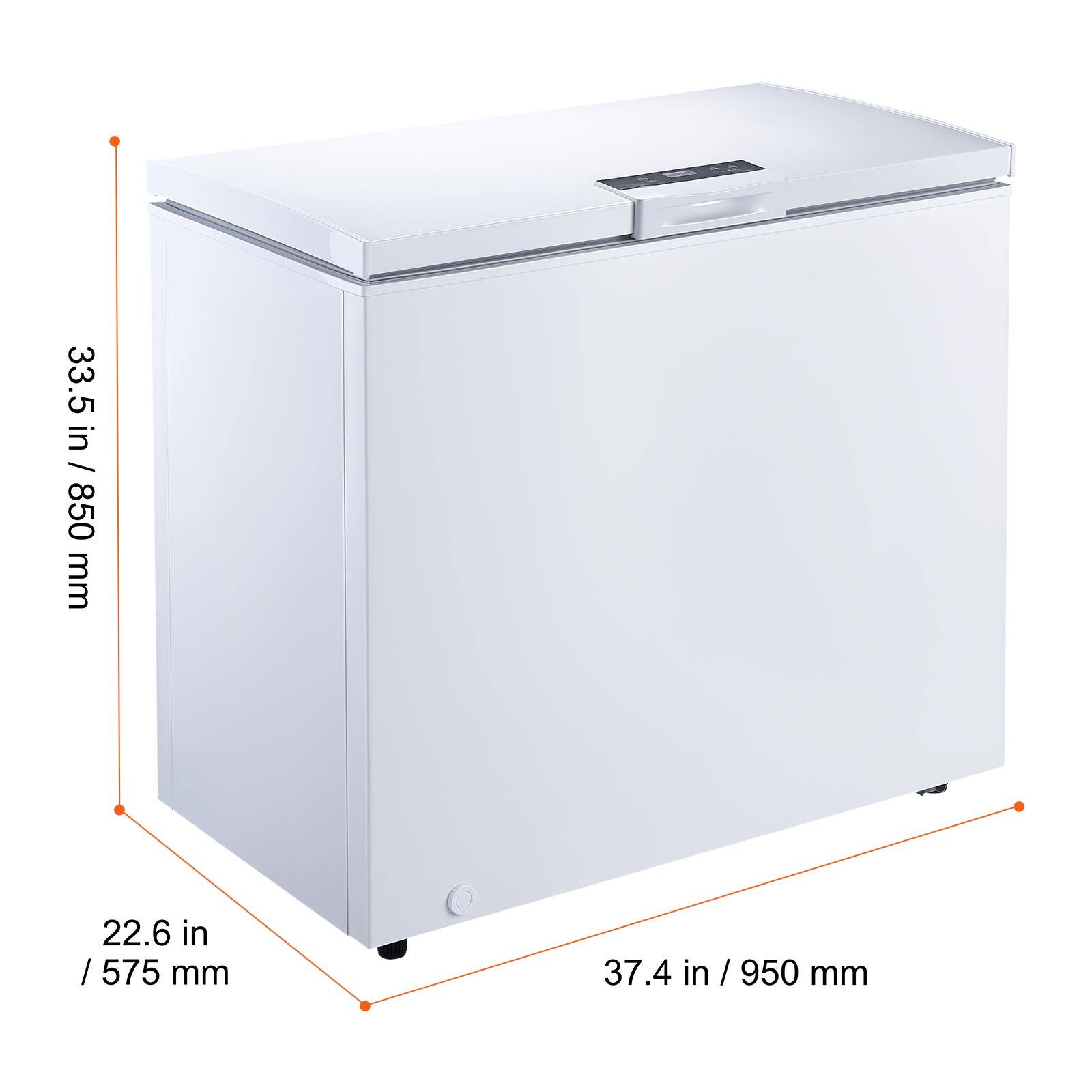 33.5 in / 850 mm  
22.6 in / 575 mm  
37.4 in / 950 mm