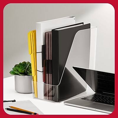 Alt View 2. TRU RED - TRU RED™ Plastic Magazine File, Clear (TR62287) - Clear.