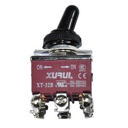 HQRP - 9-Pin Toggle Switch On-On Maintained 24/15 A 125/277 V for HY29K - Brown