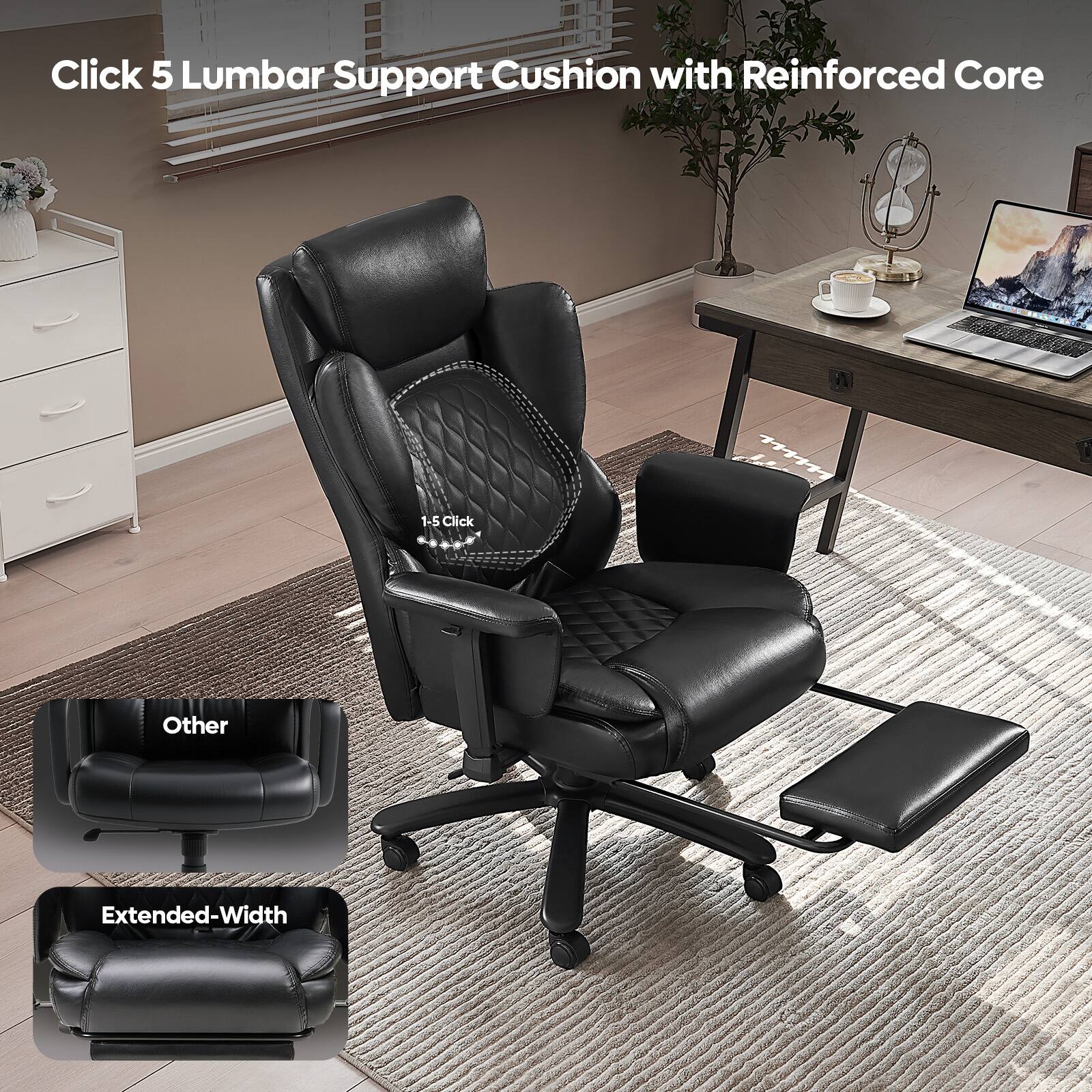 Click 5 Lumbar Support Cushion with Reinforced Core

1-5 Click

Other

Extended-Width