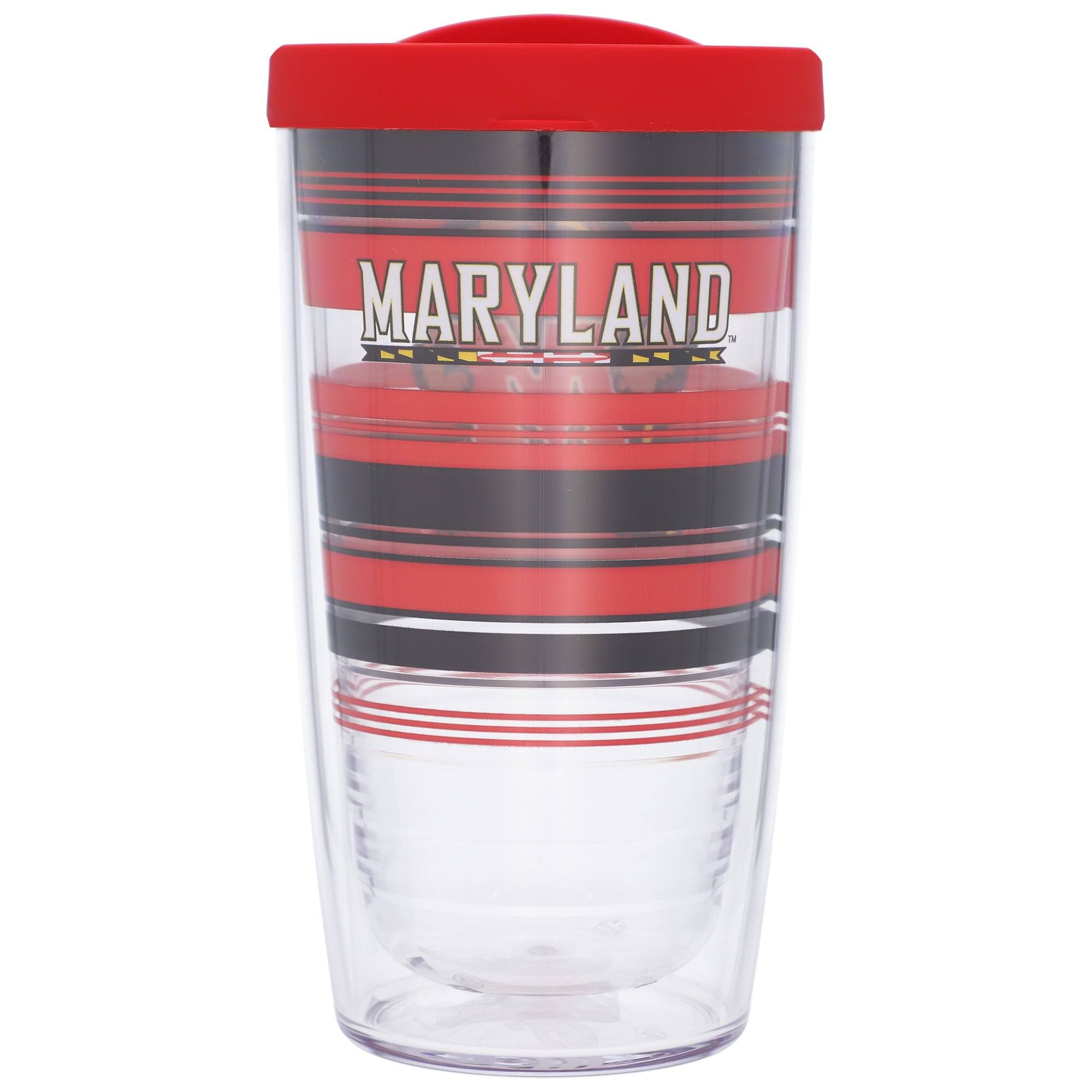 Alt View 1. Tervis - Maryland Terrapins 16oz. Hype Stripes Classic Tumbler - Multicolor.