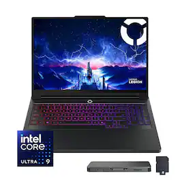 Lenovo - Legion Pro 7 16" Gaming Laptop,Ultra 9 275HX,64GB RAM,2TB SSD+1TB Dock Set,RTX 5080,Backlit,Win 11 Pro - Black