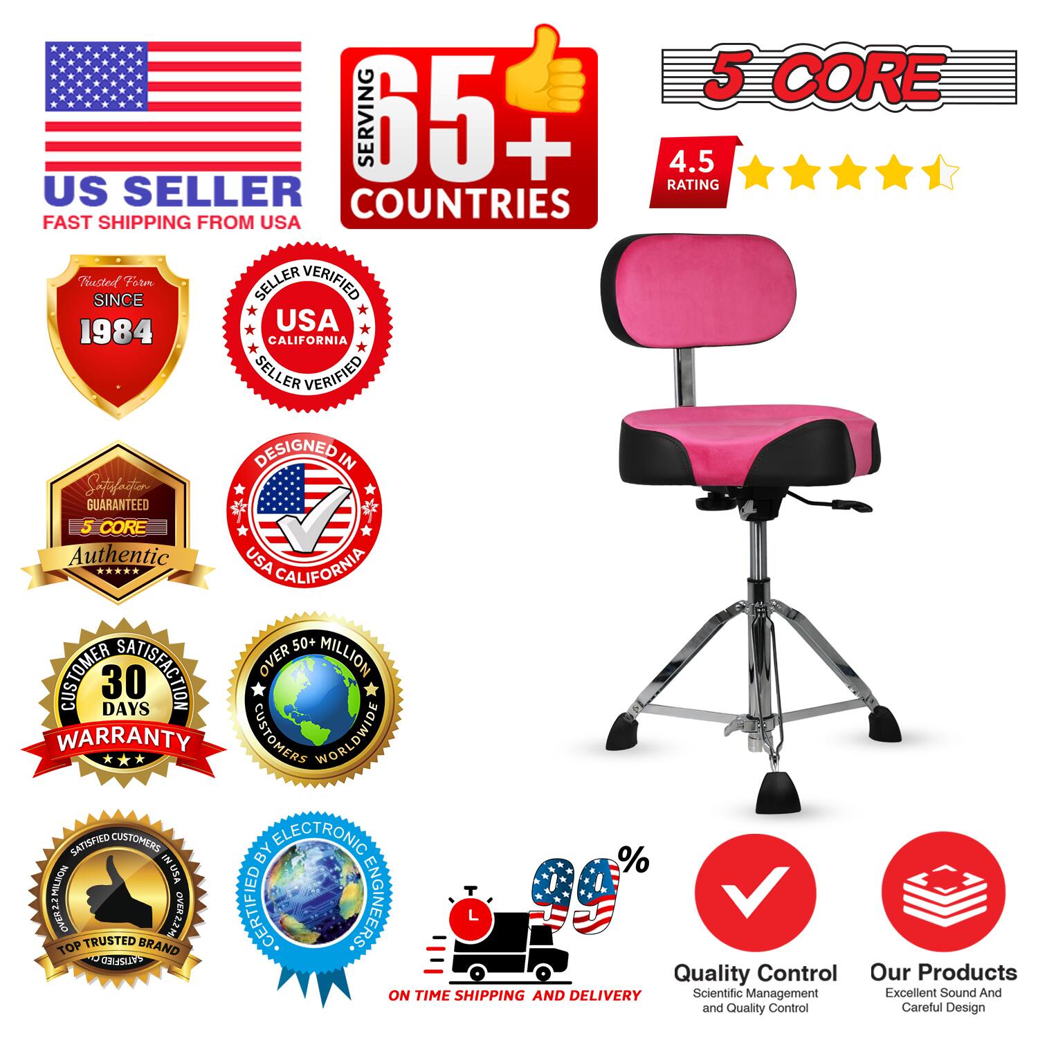 **US Seller**  
Fast Shipping from USA

**5 Core**  
4.5 Rating

**Serving 65+ Countries**

**Trusted Since 1984**

**Seller Verified**  
USA California

**Designed in USA California**

**5 Core Authentic**

**30 Days Warranty**

**Over 50+ Million Customers Worldwide**

**Customer Satisfaction**

**Top Trusted Brand**

**Certified by Electronic Engineers**

**On Time Shipping and Delivery**

**Quality Control**  
Scientific Management and Quality Control

**Our Products**  
Excellent Sound and Careful Design