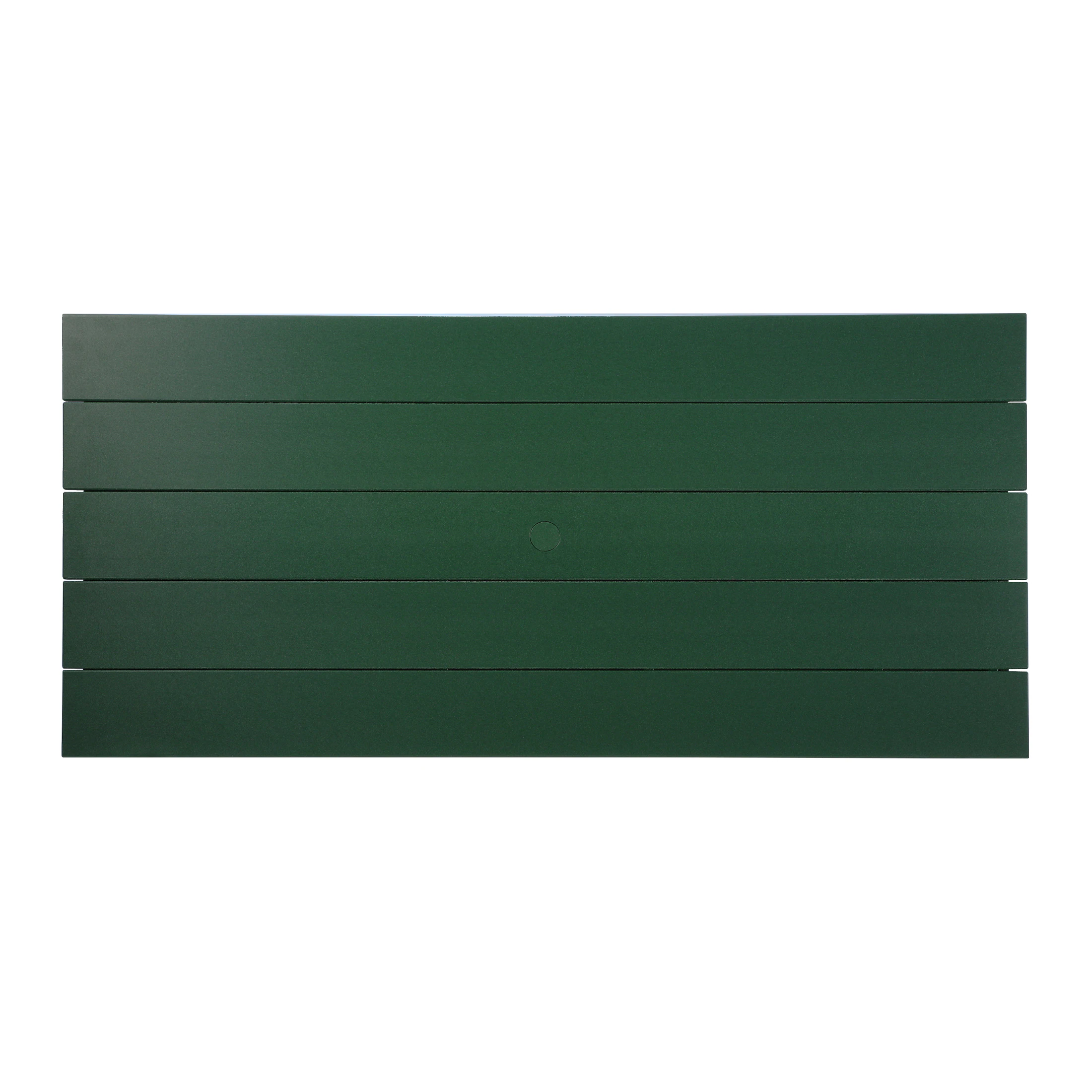 Alt View 1. WestinTrends - WestinTrends Paloma 68" Outdoor HDPE Modern Rectangular Patio Dining Table With Umbrella Hole - Dark Green.