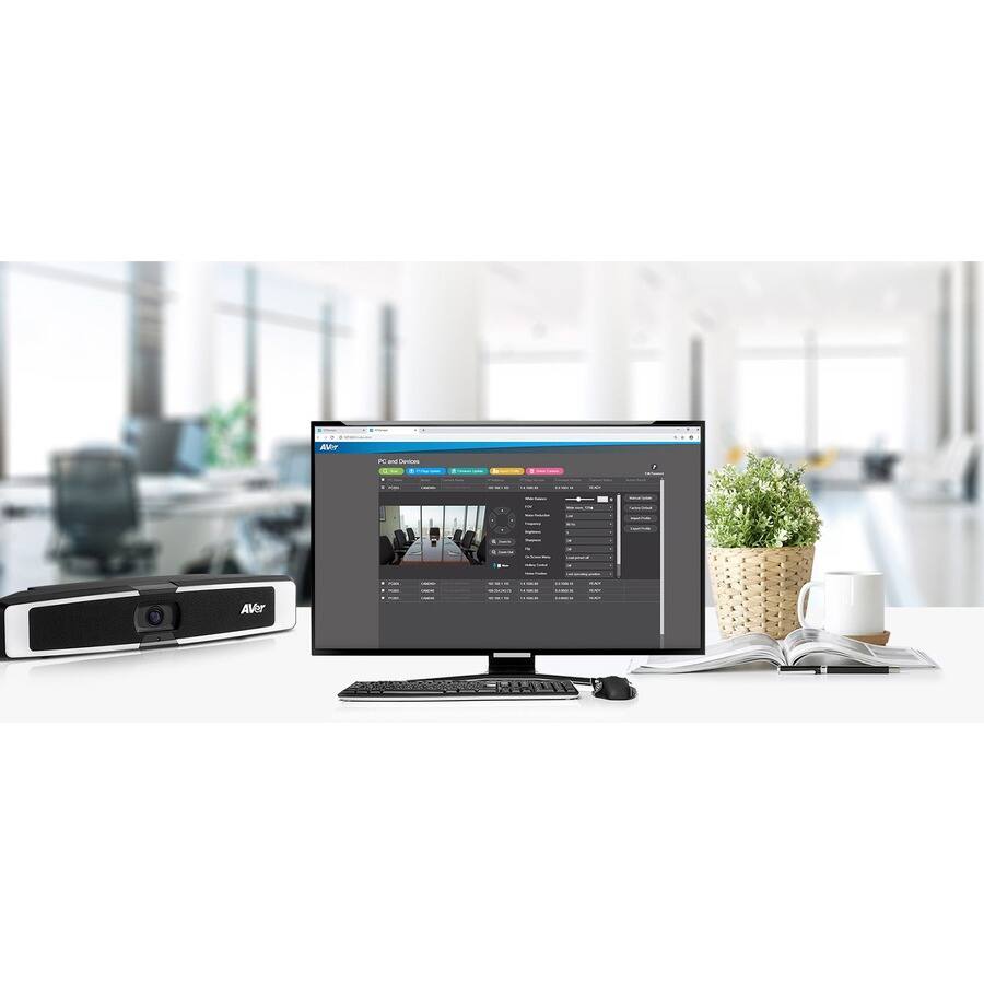 Alt View 7. AVerMedia - AVer VB130 Video Conferencing Camera - 60 fps - USB 3.1 - 4K - 3840 x 2160 Video - 120° Angle - 4x Digital Zoom - Black.