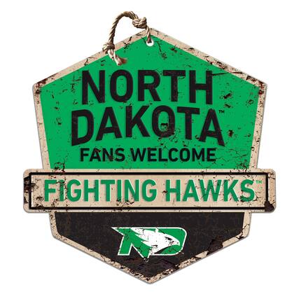 NORTH DAKOTA FANS WELCOME FIGHTING HAWKS