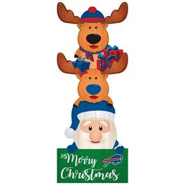 Fan Creations - Buffalo Bills 31'' Santa Stack Leaner - Multicolor