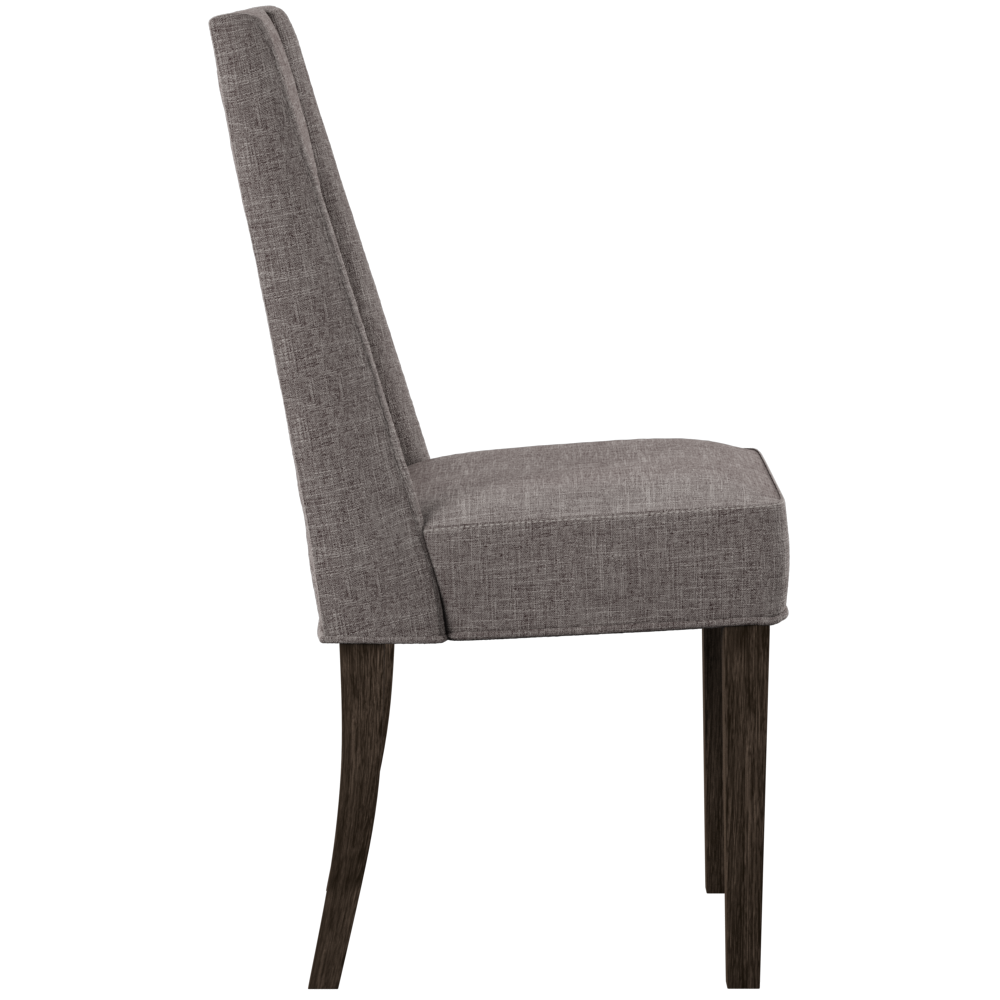 Back. Liberty Furniture Industries - Double Bridge Upholstered Side Chair (RTA)-Set of 2 in Dark Chestnut - Brown.