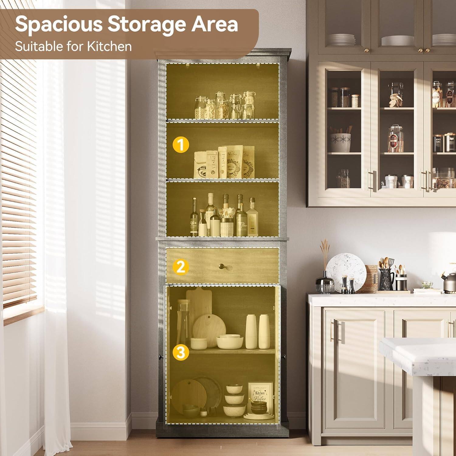 Spacious Storage Area Suitable for Kitchen