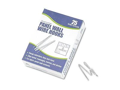 PANEL WALL WIRE HOOKS  
25 WIRE HOOKS  

- Hangs calendars, keys, and more  
- Clips notes, messages, memos, and photos  
- For fabric panel wall systems  

SUNBELT