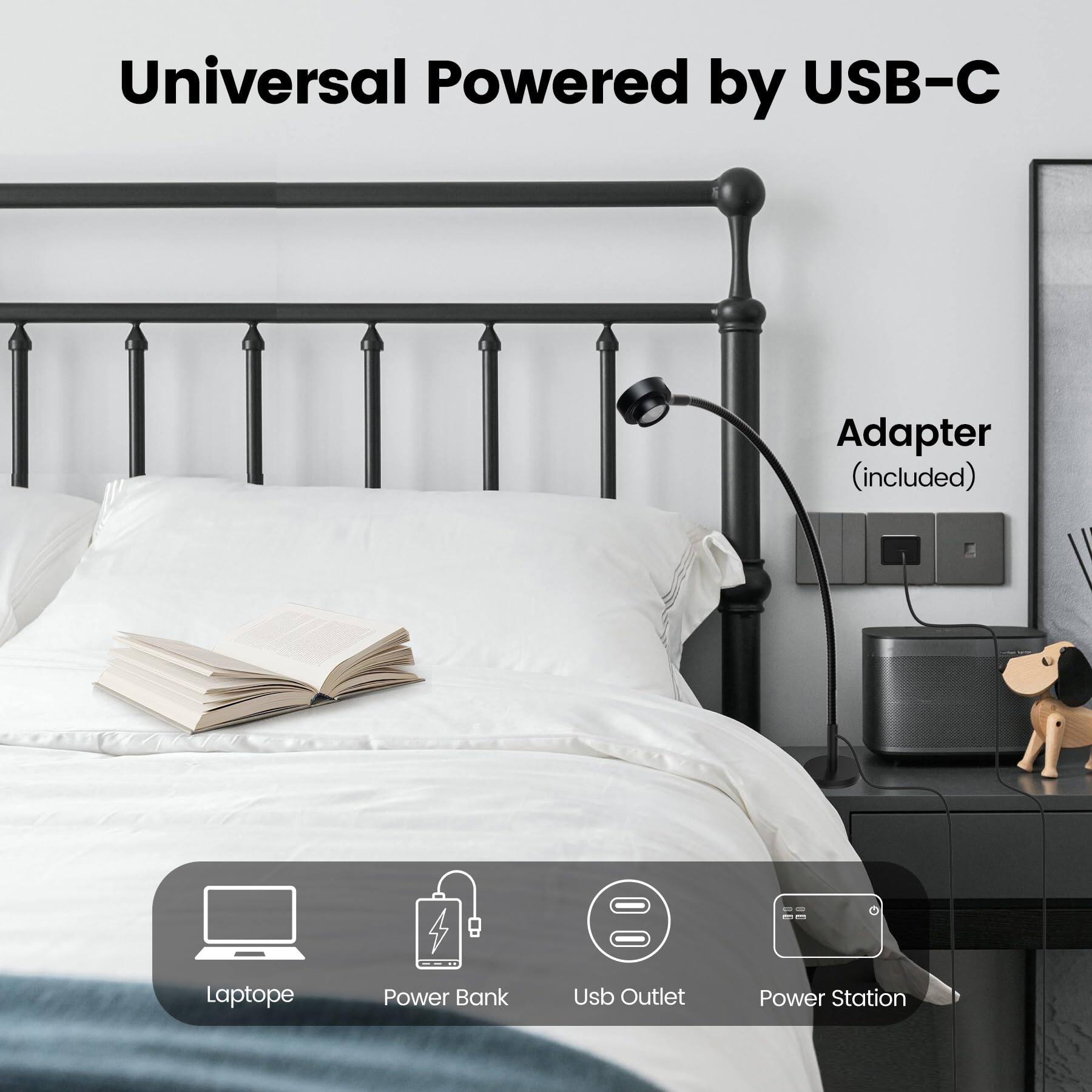 Universal Powered by USB-C

Adapter (included)

Laptone  
Power Bank  
Usb Outlet  
Power Station