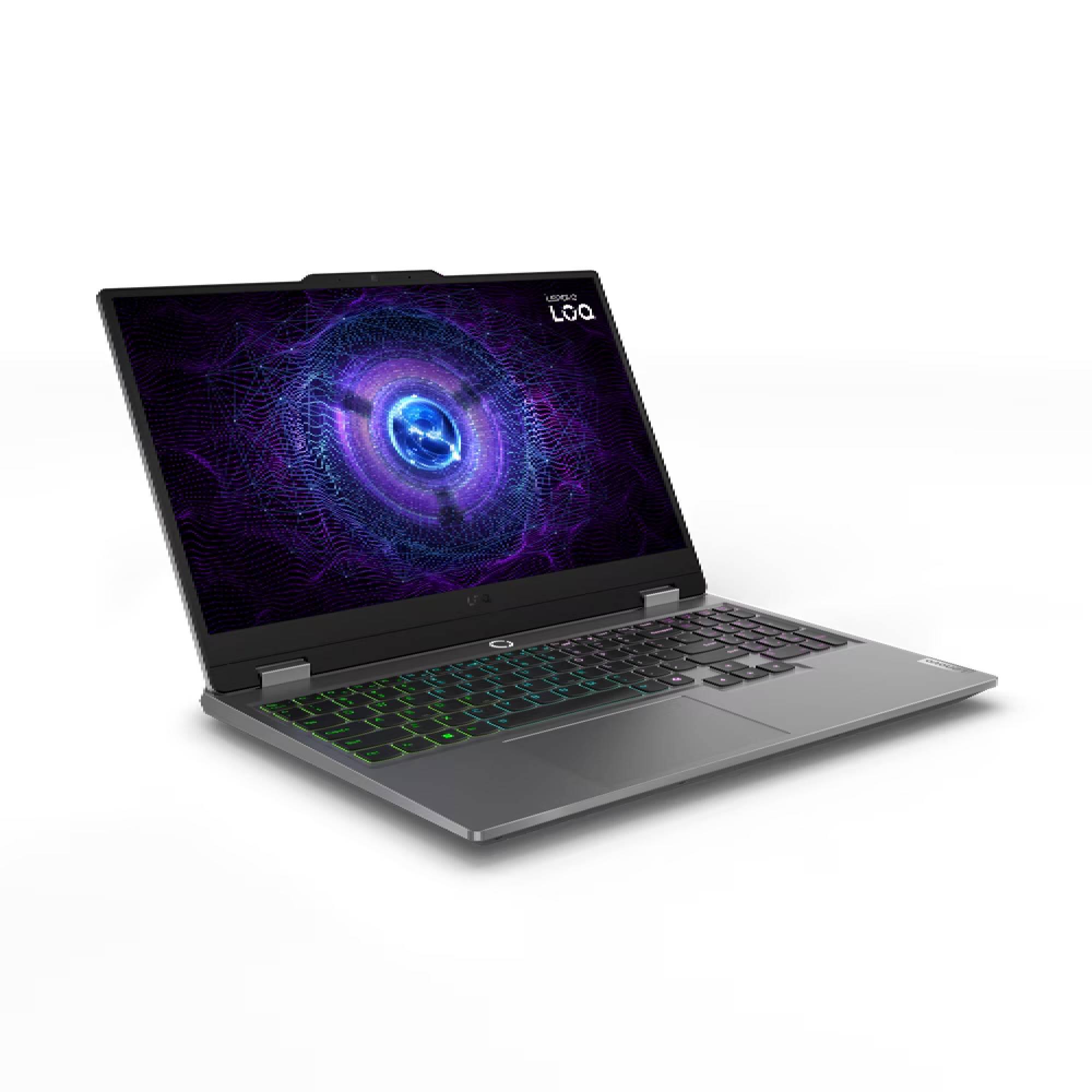Left. Lenovo - Lenovo LOQ 15IRX9 15.6" Laptop i7-13650HX GeForce RTX 4060 16GB 512GB SSD W11H (French/English) - Luna Grey.