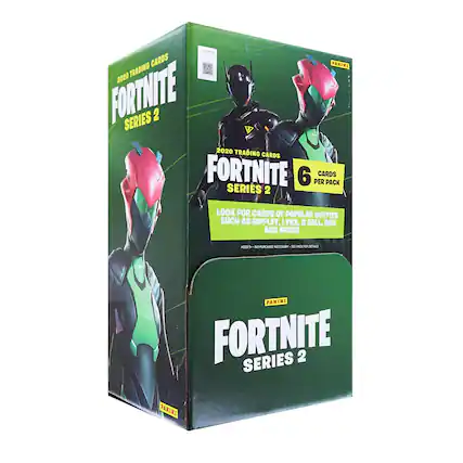 - 2020 TRADING CARDS FORTNITE SERIES 2
- 6 CARDS PER PACK
- LOOK FOR CARDS OF POPULAR OUTFITS SUCH AS RIPPLEY, LYNX, 8 BALL, ROX AND MORE!
- PANINI
- AGES 9+ NO PURCHASE NECESSARY. SEE PACK FOR DETAILS