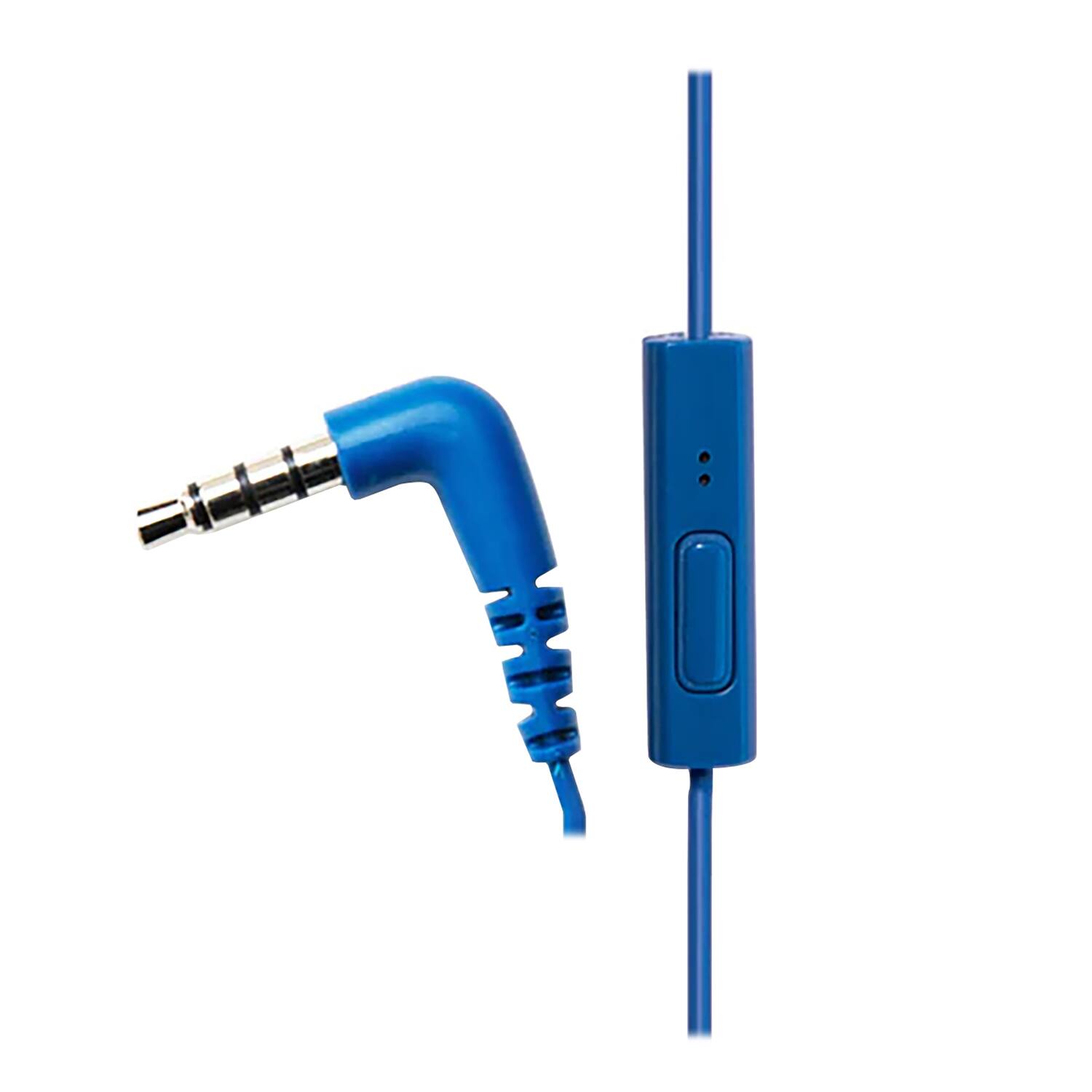 Left. Panasonic - ErgoFit In-Ear Earbud Headphones with Microphone - Metallic Blue.