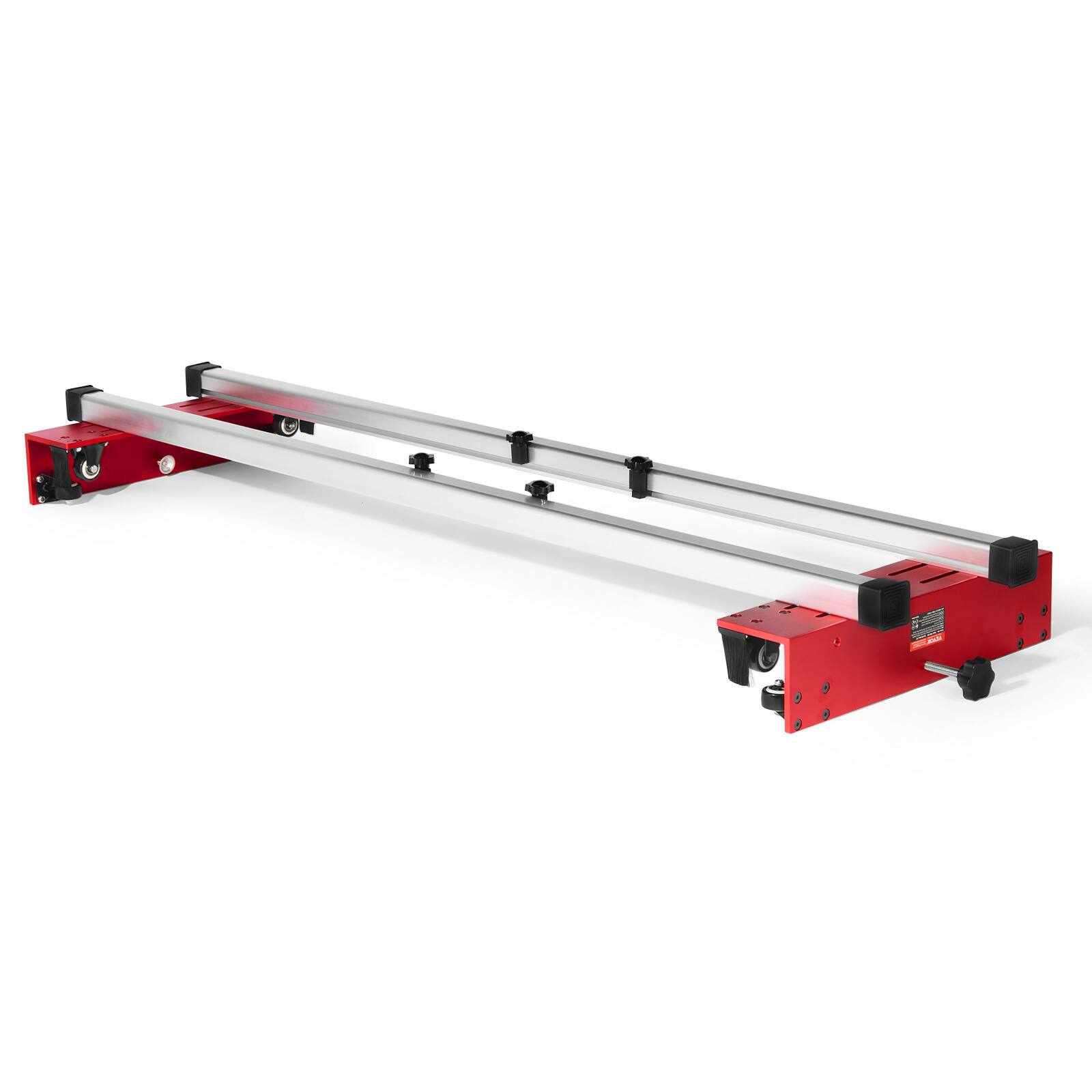 Alt View 5. VEVOR - Router Sled, 60 inches, Portable and Adjustable Slab Flattening Jig DIY Woodworking Router Sled for Flattening Slabs - Silver;Red.