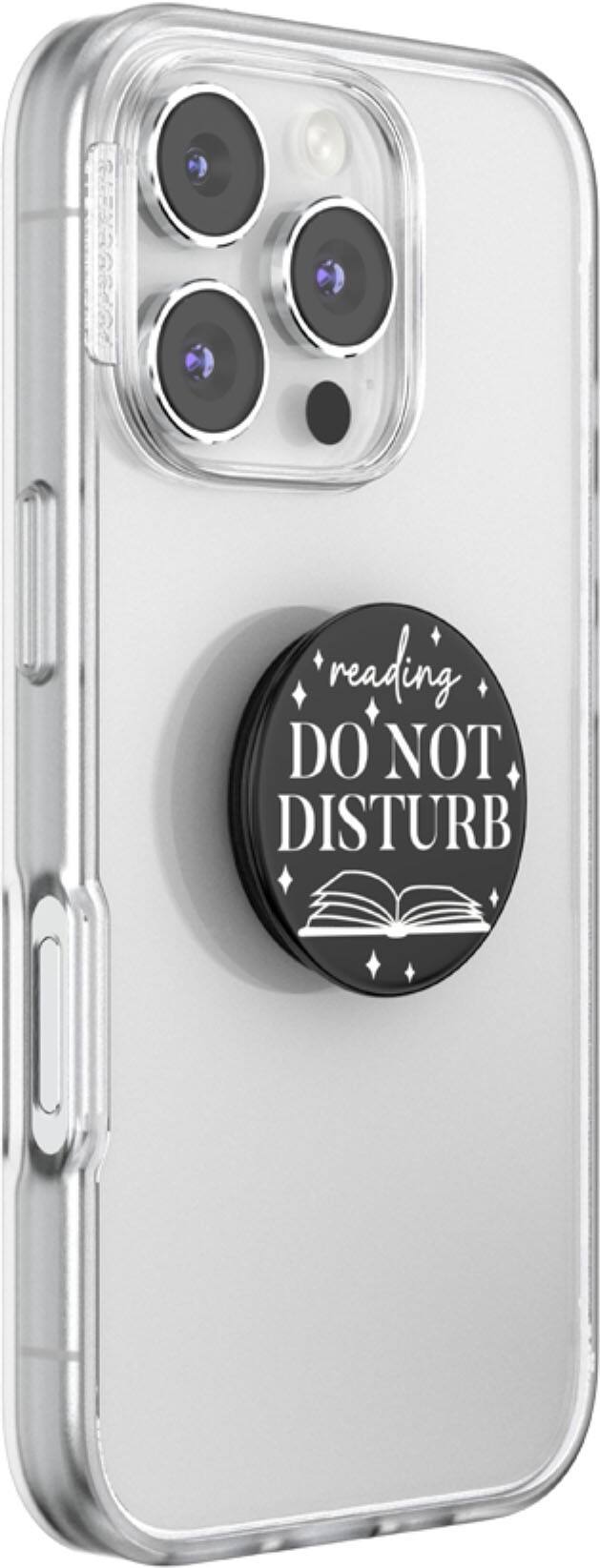 The text on the image is "reading DO NOT DISTURB."