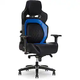 Sharper Image - SGX300 Ergonomic Racing Gaming Chair - Blue