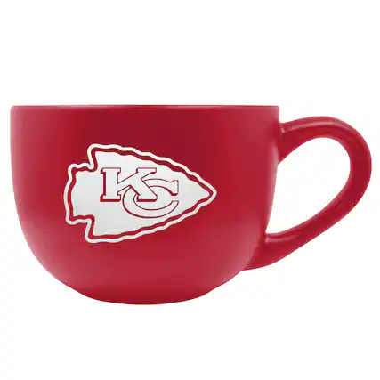 Front. Great American Products - Kansas City Chiefs 23oz. Double Ceramic Mug - Multicolor.