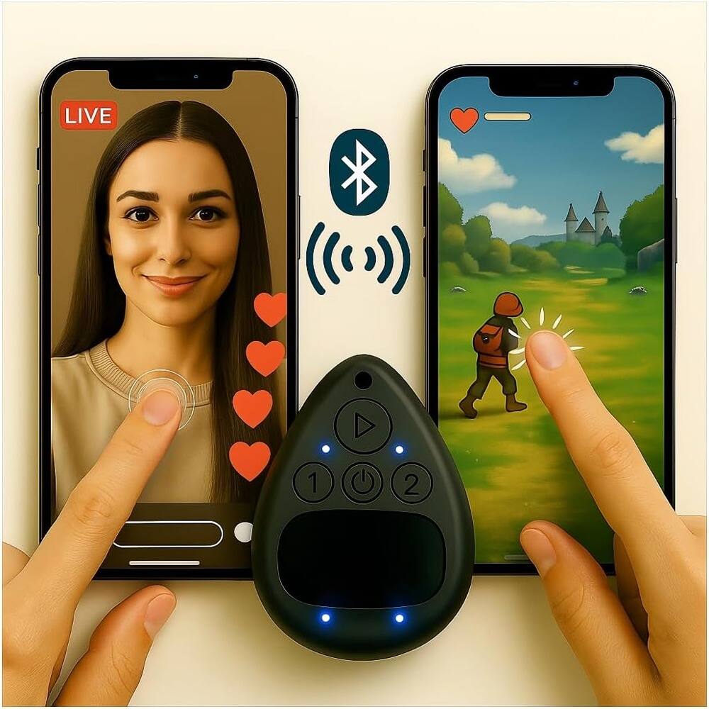 ACJPR - Wireless Bluetooth Auto Clicker, Remote Button Pusher, iPhone/Android
