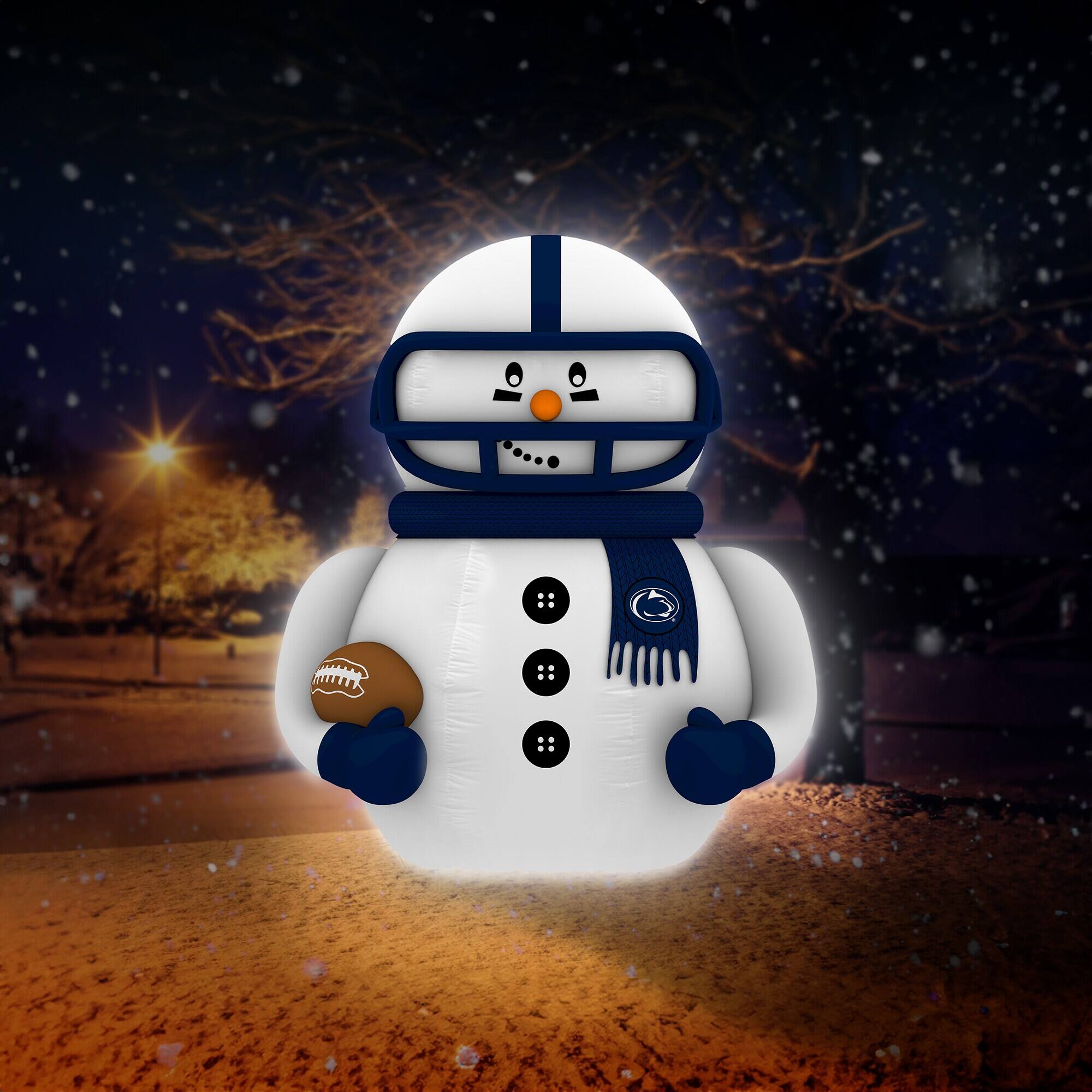Alt View 3. Sporticulture - Penn State Nittany Lions Inflatable Snowman Player - Blue.
