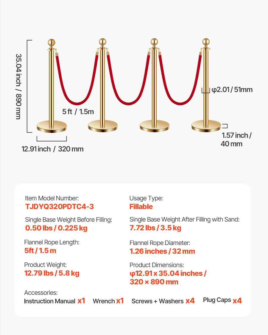 Led Velvet Ropes VEVOR Stanchions and Velvet Ropes 4Pcs, Hollow Base with Stainless ...