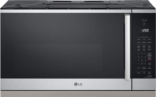 LG - 2.1 Cu. Ft. Over-The-Range Smart Microwave with Sensor Cooking and EasyClean - Stainless Steel