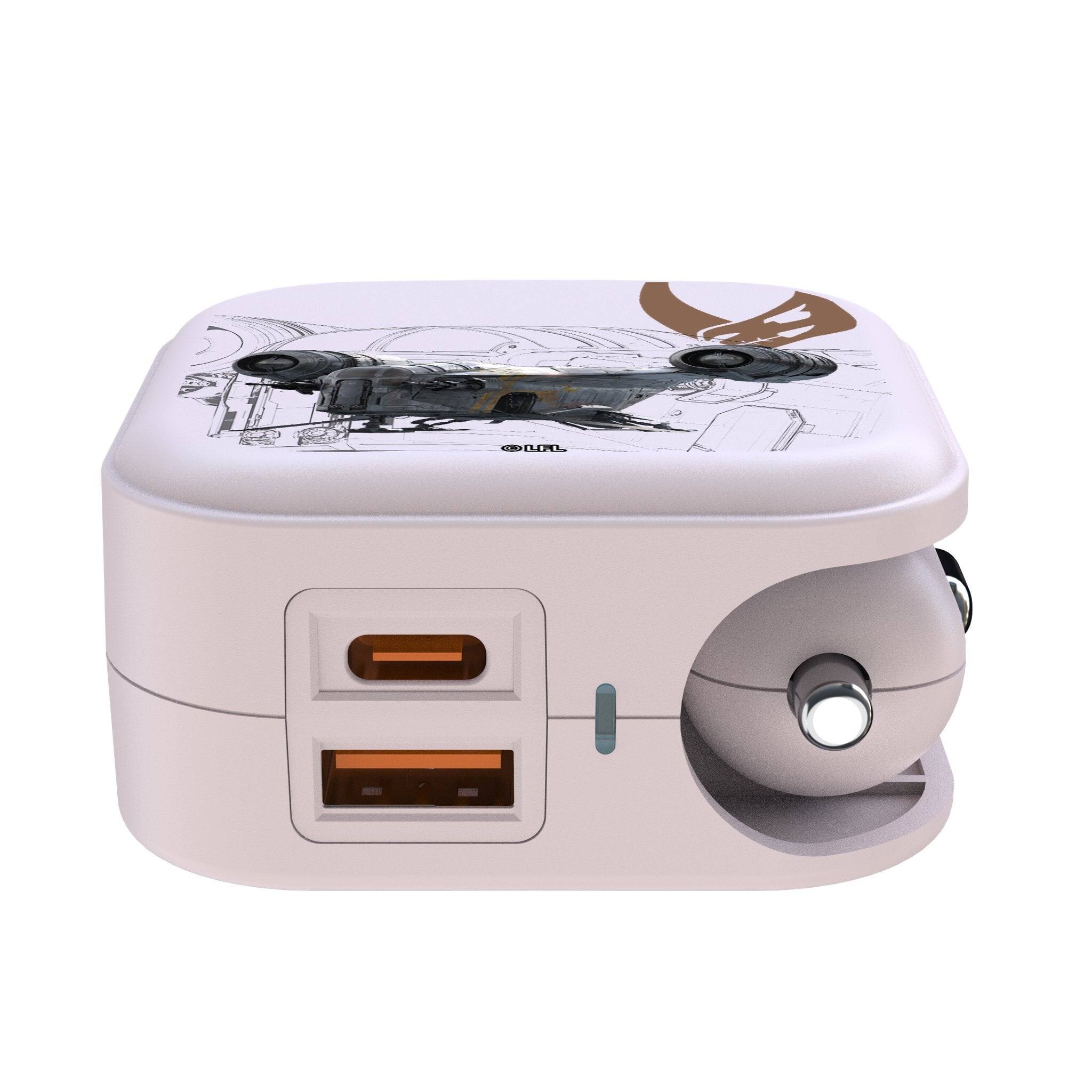 Angle. Keyscaper - Star Wars: A New Hope FactionTech 2 in 1 USB Charger - Razor Crest.