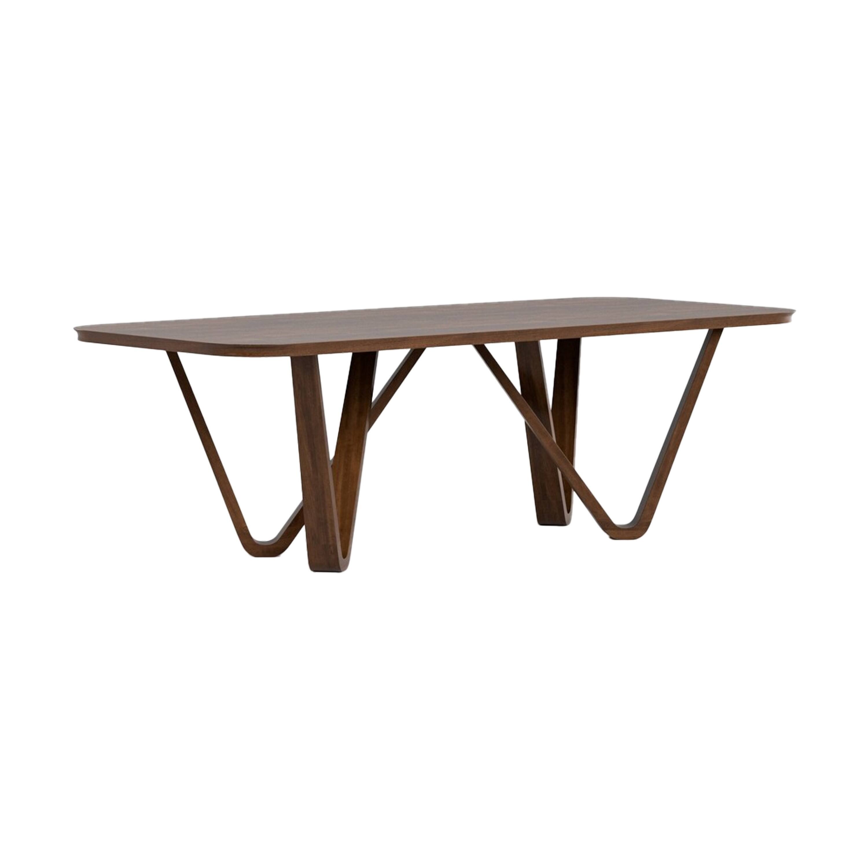 Alt View 2. Manhattan Lane - Niva 7pc Dining Table Set, 6 Fabric Side Chairs, Brown Full Solid Wood - Walnut Brown, Light Brown.