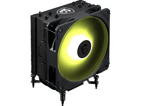 Front. MSI - MSI MAG COREFROZR AA13 Air CPU Cooler, Single 120mm PWN Fans, ARGB lighting controlled by software - ARGB.