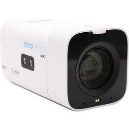 PTZOptics - Studio 4K Camera with 20x Zoom, NDI HX2 Connectivity, Compact Construction, and 16x Digital Zoom - White