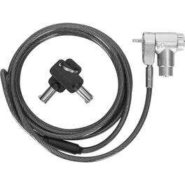 Targus - DEFCON Ultimate Universal Keyed Single Head Lock, Retail - 6.50 ft Cable - Patented T-bar/Key Lock - Silver