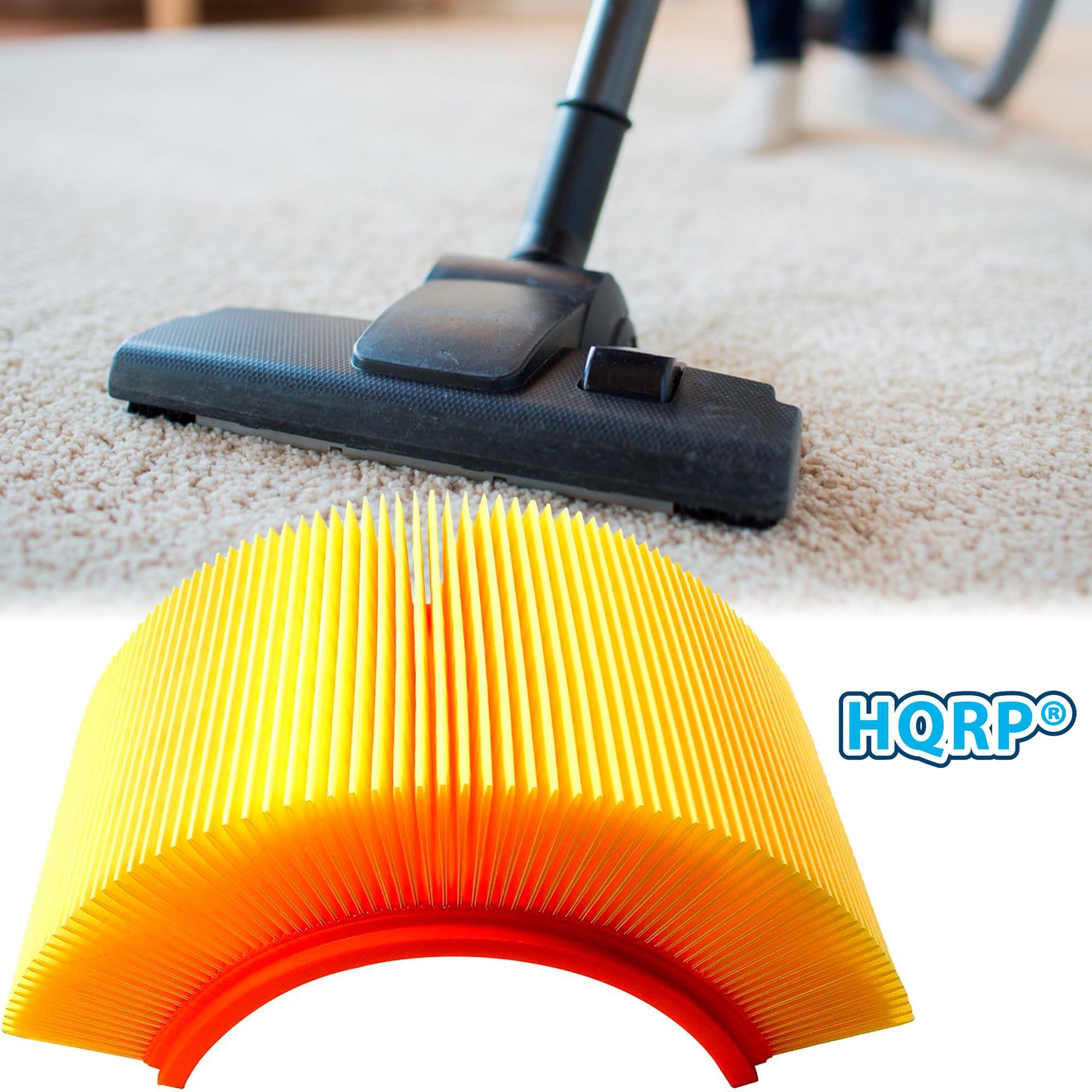 Alt View 3. HQRP - HQRP Flat Pleated Filter Replacement for Bosch VF100, VAC090AH VAC090A VAC090S VAC140AH VAC140A VAC140S Dust Extractors.