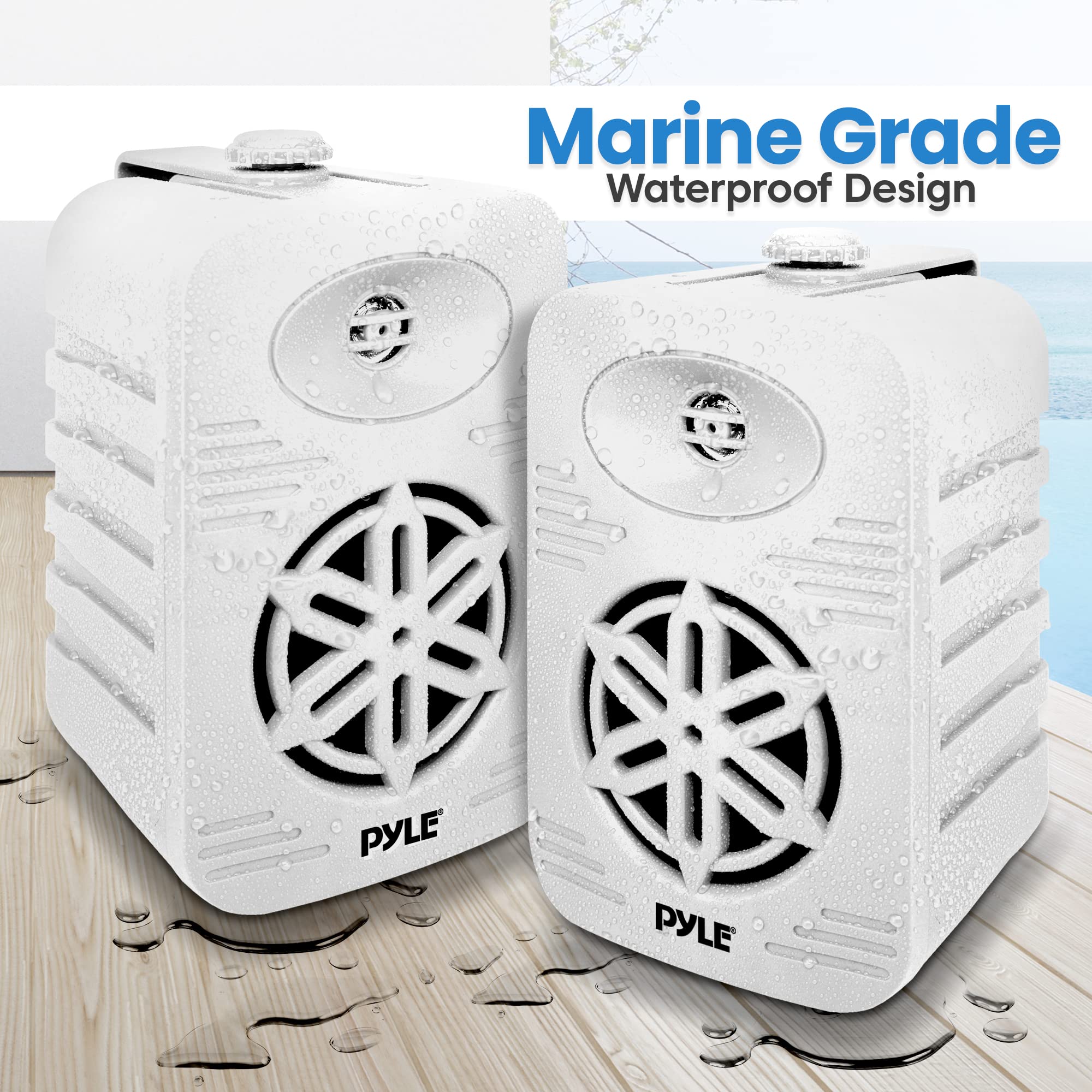 Marine Grade Waterproof Design  
PYLE