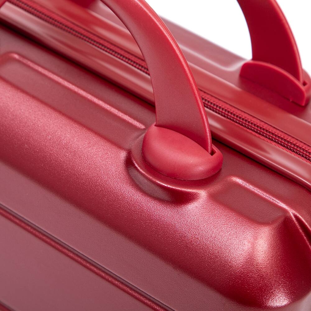 Alt View 7. Ropilly - Ropilly 2 Piece Luggage Set Wine Red Hard Shell 20 Inch Carry On Suitcase with 14 Inch Cosmetic Case - Wine Red.