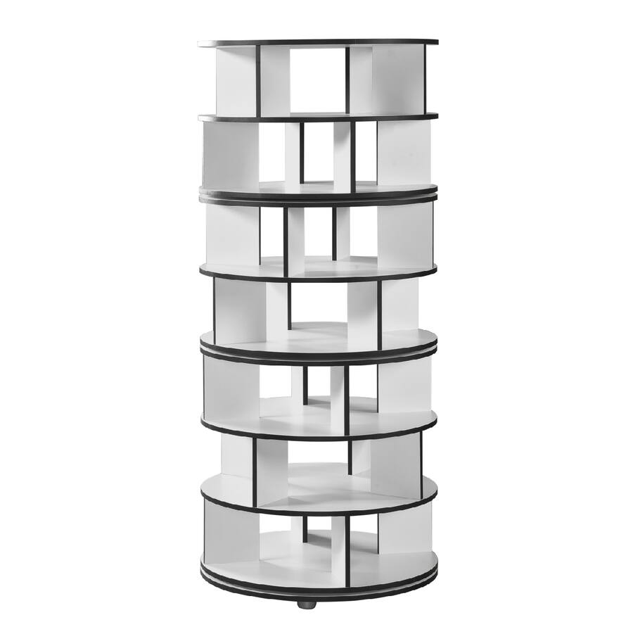 Kings Brand Furniture 7 Tier Rotating Shoe Rack, 360° Revolving Lazy ...