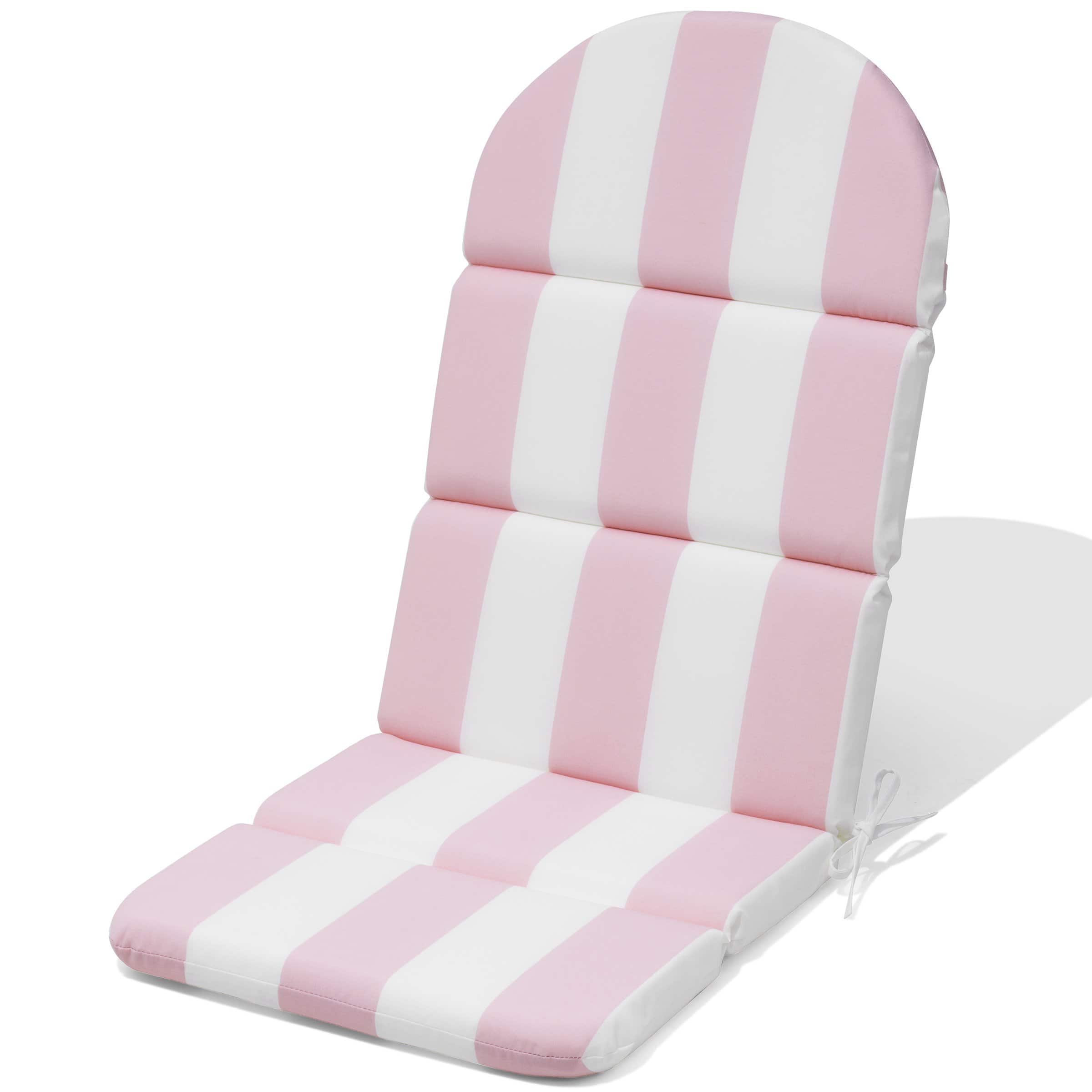 Crestlive Products - Outdoor Adirondack Patio Chair Cushion - Pink White