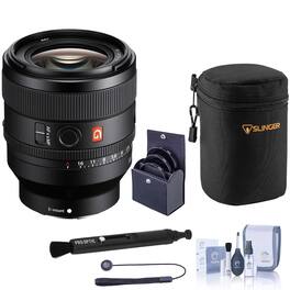 Sony - FE 50mm f/1.4 GM Lens, Bundle with 67mm Filter Kit, Soft Lens Case and Cleaning Kit